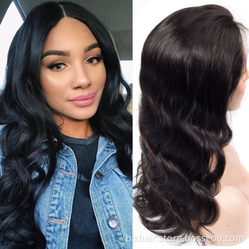 BIS  Body Wave 4*4 Lace Front Human Hair Wigs Brazilian 28 Inch 150 Density Transparent Lace Swiss Front Wig for Black Women